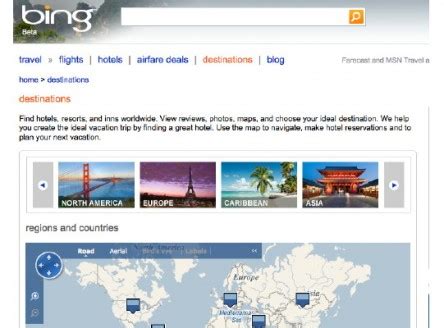 Microsoft's Bing Travel fares well .